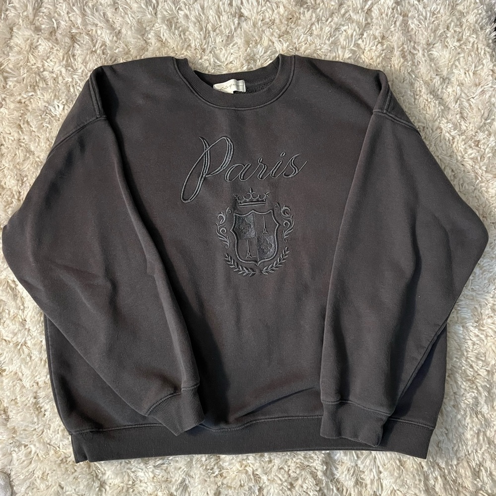 State of Mind Charcoal Crewneck Sweater